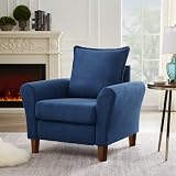 Pingliang Home Accent Chair, Modern Linen Sofa Chair Single Armchair Comfy Upholstered Arm Chair for
