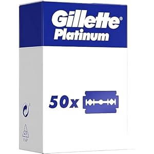 50 cuchillas de afeitar Gillette Platinum Premium