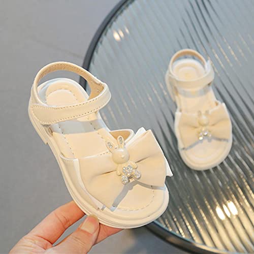 sfdgfhyf 2 to 8Years Toddler Girls House Shoes Girls Fashion Sandals Summer Korean Edition Soft Sole Cute Bow Beach Shoes3