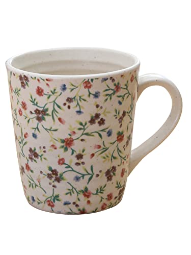 Image of Miah Decor Ceramic Coffee Mugs Set with Serving Platter, Handmade Stoneware