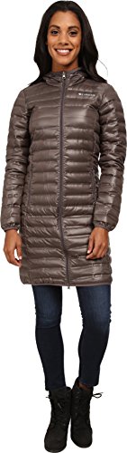 Columbia Women's Flash Forward Long Down Jacket, Mineshaft, Large
