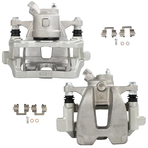 Image of SCITOO 19B6295 19B6294 Rear Left & Right Disc Brake Calipers w /Bracket Fit For Land Rover For Range Rover 2010-2012, Single Piston