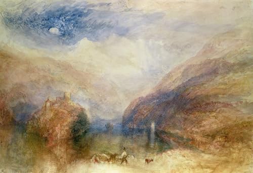 Lienzo decorativo Lago di Brienz de Turner: cuadro de pared clásico de 60x90cm