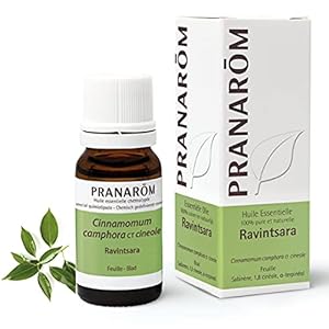 Pranarôm Aceite Esencial de Ravintsara 100% Puro y Natural, 100% Quimiotipado, Cinnamomum camphora qt cineol, Apoyo al…