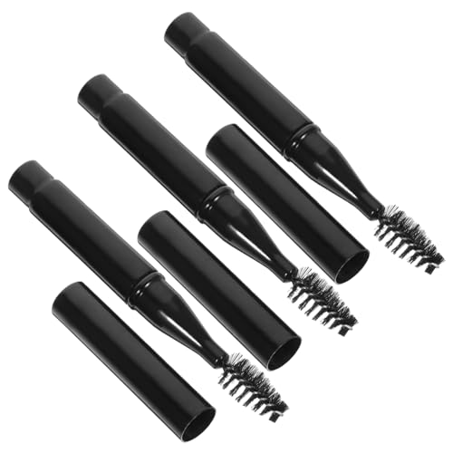 Generic 3pcs Mini Portable Mascara Brush Eyebrow Wand for Travel Bag Black Brush Set