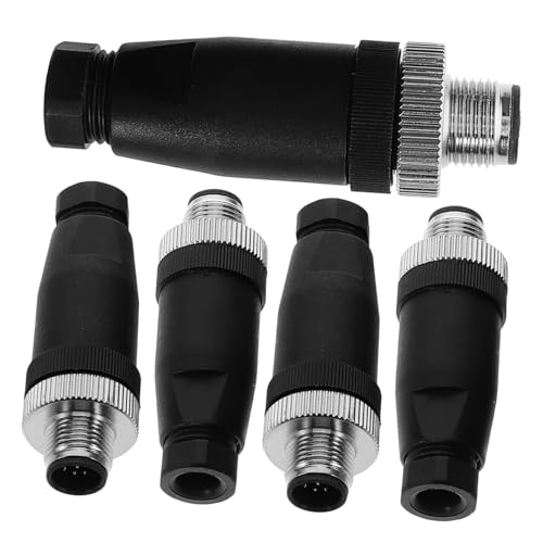 LALAFINA Crimp Connectors for Wiring 8 Pin Male Socket Industrial Wire Connector Waterproof Circular for Machinery Removal Tool