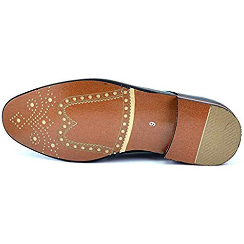 Image of Bruno Marc Moda Italy Prince Men's Classic Modern Oxford Lace Dress Shoes