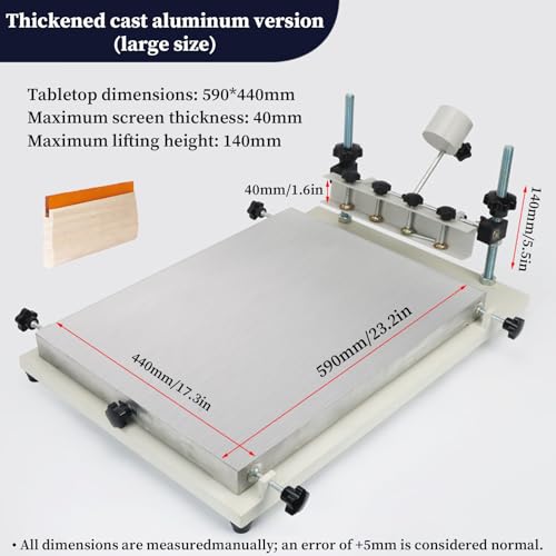 Machine de sérigraphie B-Large avec table d'impression d'écran plat