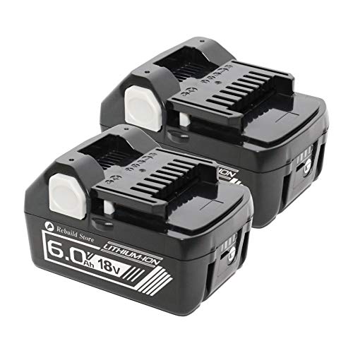 Rebuild Store (リビルド ストア) 日立 HiKOKI バッテリー 18V 互換性 BSL1860 1860 残量表示付き 2個セット
