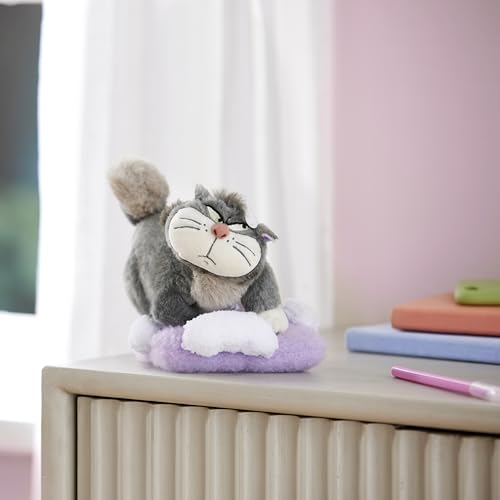 Disney Cinderella Lucifer On His Quilted Cushion Medium Soft Plush Toy 35.5cm - vue 4