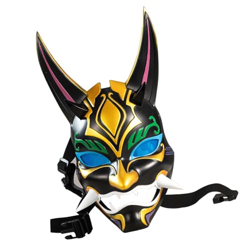 Costumes cosplay Xiao Genshin Impact et gants illuminés cadeau Halloween