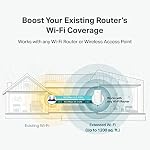 TP-Link AC750 WiFi Extendeur (RE220) - Couvre jusqu'à 1,200 FP et 20 Dispositifs, jusqu'à 750Mbps, Double bande WiFi Extendeur de portée, WiFi Booster pour étendre la portée de WiFi Connexion Internet