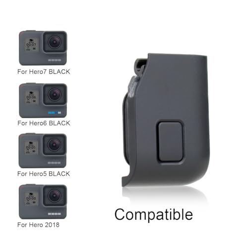 Replacement USB Side Door Cover for GoPro Hero 5 6 7 Black Camera Repair Part Accessories Accessory Kit Black - Thumbnail 5