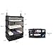 Grand Fusion Stow-N-Go Packing Organizer for Luggage, Portable Hanging Travel Shelves, Carry-On Closet, Hanging Packing Cubes, Collapsible Carry-On Organizer for Cruises & Hotels. Black - XL