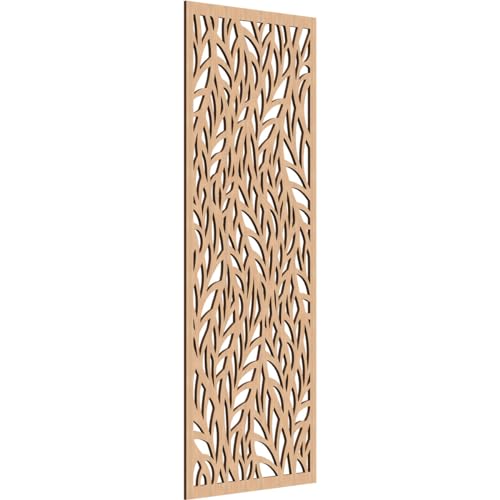 Image of Ortonville Decorative Pierced Fretwork Wood Wall Panels, 27 3 /8 inchW x 69 3 /8 inchH x 3 /8 inchT, Hickory