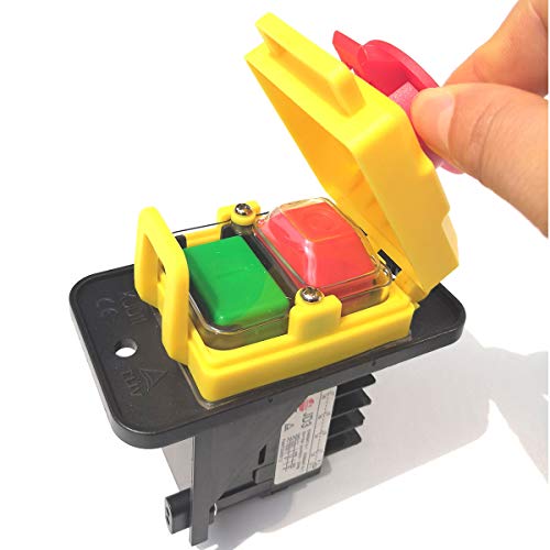 Interrupteur bouton-poussoir JD3 10 broches étanche avec couvercle 400V - 5