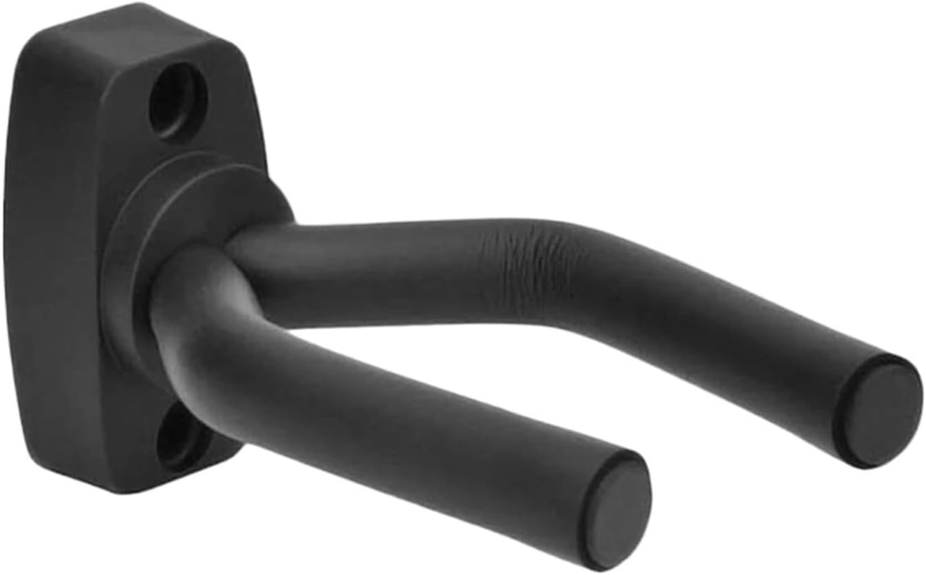 Guitar Wall Mount Hanger Black Guitar Hanger Wall Hook for All Size Guitars Bass Mandolin Banjo(2pcs)