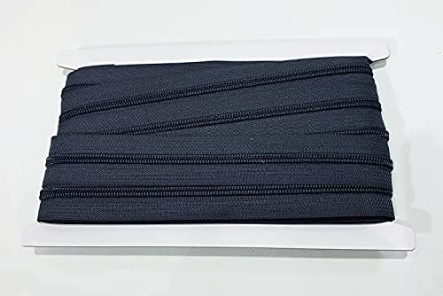 1 Metros de Cremallera Continua de Nylon 5#, Con 25 Cursores Automáticos Deslizadores de Metal, Para Coser en Ropa, Telas, Manualidades, Costura, 5# (311, 1 M) Cover