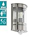Produktbild EGLO Außen-Wandlampe Tribano, 1 flammige Außenleuchte inkl. Bewegungsmelder, Sensor-Wandleuchte aus verzinktem Stahl, Edelstahl und Kunststoff, Farbe: Silber, Fassung: E27, IP44