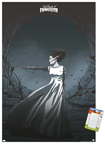 Affiche Fiancée de Frankenstein Trends International, poster décoratif horreur et décoration murale