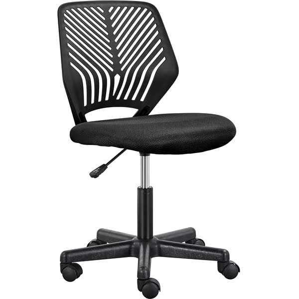 Abician Chaise de Bureau en Maille, Fauteuil d'ordinateur Réglable sans Accoudoirs, Chaise...
