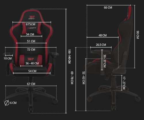 Silla de tela transpirable Drift DR110 con pistón clase 4 4