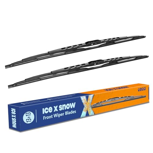 Image of 13 inch+13 inch Windshield Wiper Blades Replacement for Jeep Wrangler TJ 2006 2005 2004 2003 2002 2001 2000 1999 1998 1997 Icexsnow All-Season Wiper Blades For My Car