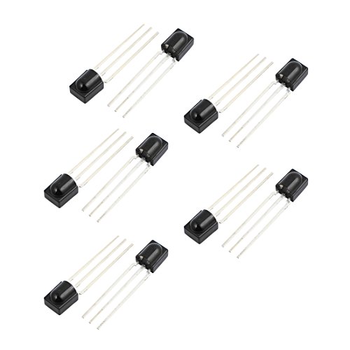 TSIOHKBS 10Pcs CHT838 Electrical Connectors 3Pins Flat Infrared Remote Control Receiver Cam-Type Connectors Photodiodes Diode