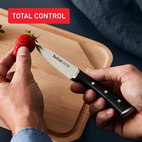 Tefal Ice Force 5-Piece Knife Wooden Block Set, German Stainless Steel Blade for Long-Lasting Cutting Performance and Sharpness, K232S574 - Image 8