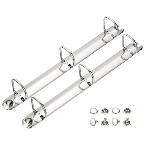 Mécanisme reliure 3 anneaux PATIKIL A4 D-Ring 26mm en argent pour classeur