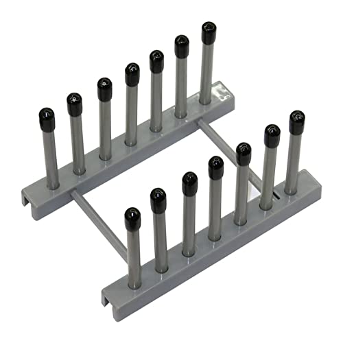 Filer Vinylskivlagringsställ, 6-album skivhållare & vinylställ passar 12 eller 7 10 skivalbum, perfekt for LP-display skivlagring, grå Album