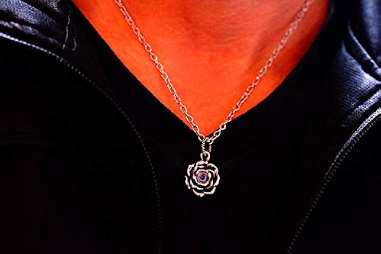 未使用 ローズローズ クレイジードット ペンダントトップ 青系 未使用 ローズローズ クレイジードット ペンダントトップ 青系