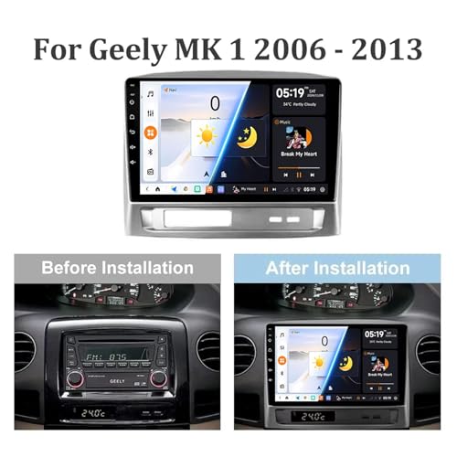 Autoradio Android 14 pour Geely MK 1 régler écran tactile obsolète - 2