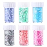 iplusmile 12 Rollen Marmormuster Nagelsticker Transfer Nagelaufkleber für Selbstgemacht Nageldesign...