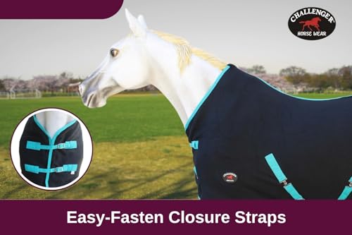 Image of Challenger Horse Polar Fleece Cooler - Moisture-Wicking, Quick-Dry Cooling Sheet for Post-Ride Care, Trailering & Shows 4350