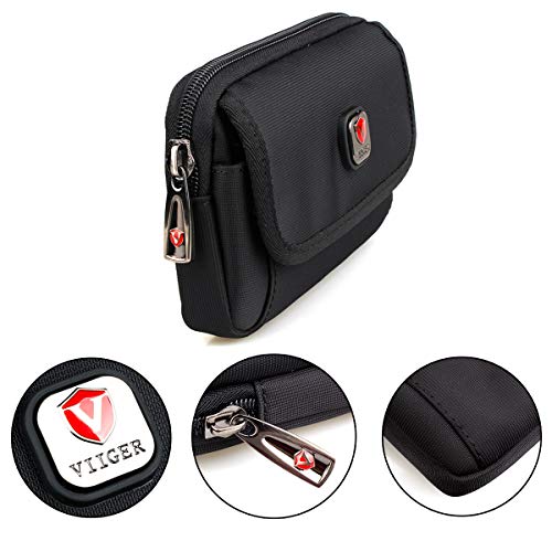 Canvas Dual Cell Phone Holster with Belt Loop Compatible with iPhone 15 Pro Max 14 Pro Max 13 Pro Max Horizontal Flip Cell Phone Case Universal Smartphone Belt Pouch for Galaxy S22 S23 Flap Pocket - Thumbnail 6