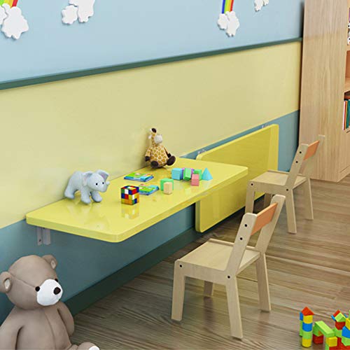 Table murale à abattant pour poste de travail à domicile fixe et compact
