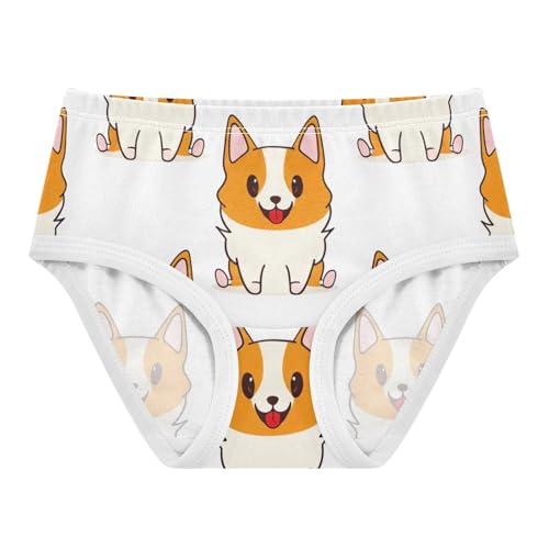 Cute Cartoon Dogs White Girls Underwear Toddler 2t Cotton Panties Little Girl Personalized Briefs Kids Undies