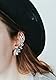 Happiness Boutique Damen Ear Cuff Ohrstecker Vintage | Strass Damen Ohrklemme Silber Ohrring nickelfrei