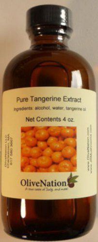 OliveNation Tangerine Extract, TTB-Approved for Brewing, Baking, Beverages, Frosting, Fillings, Ice Cream, Sugar Free, PG Free, Kosher, Vegan - 4 oz