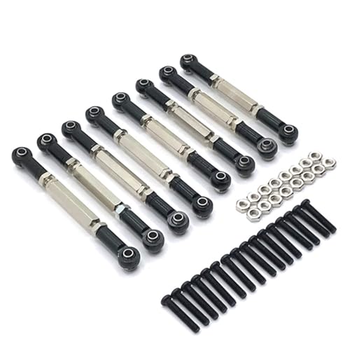 RC���[�V���O�p�[�c For WPL For C14 C24 B14 B24 For HengLong For FeiYu For JJRC ���� 8 ���߉\�ȃ^�C���b�h Rc �J�[�A�b�v�O���[�h�p�[�c�A�N�Z�T���[(Black)