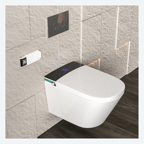 MEJE #MZE014P - Intelligent Wall-Hung Toilet, One-piece Elon...