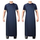 Waterproof Rubber Vinyl Apron 41.5"Heavy Duty Work Apron Durable with Adjustable Bib Apron for Dishwashing,Grooming 2Packs(no pocket)