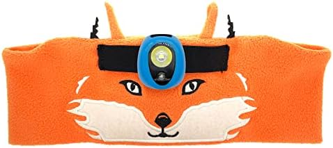 Sun Company WildLight Headband Headlamp – Fleece Headband with Bright LED Head Lamp for Kids | Fun Toy Headlight for Camping, Hiking, and Exploring (Fox)