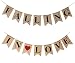 OZXCHIXU 'FALLING IN LOVE' Burlap Bunting Banners Wedding Backdrop Decoration, 14pc Flags