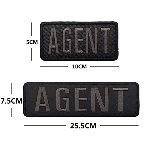 Patchs brodés AGENT pour vos sorties d'airsoft et entraînements sur le terrain