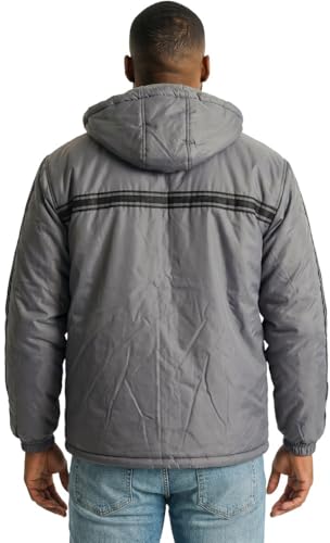 Image of ToBeInStyle Men's Zip Up Long Sleeve High Collar Polar Fleece Jacket
