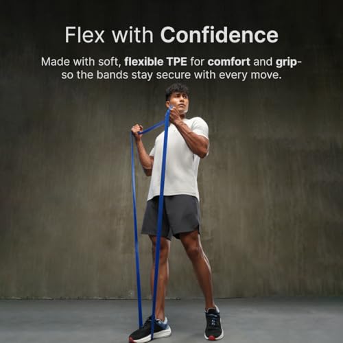 Image of CULT Heavy Resistance Band for Workout (18-40 kg) | Pull Up Assist Elastic Band for Home Exercise for Men & Women | Theraband & Gym Equipment (Blue)