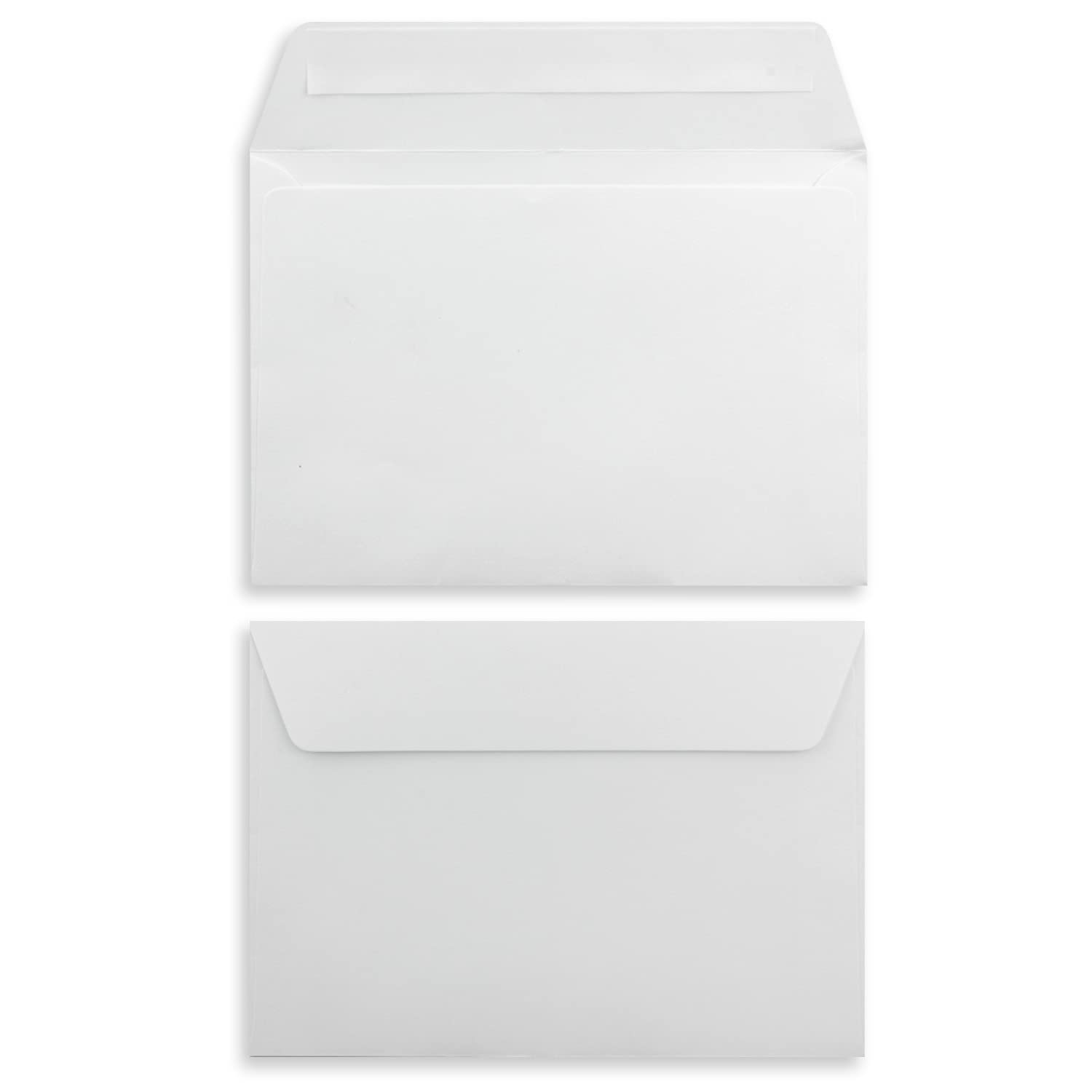 Paper24 - 400 buste per lettere, formato DIN C6, con chiusura adesiva, 11,4 x 16,2 cm, 120 g/m², ideali per lettere e inviti, colore: Bianco