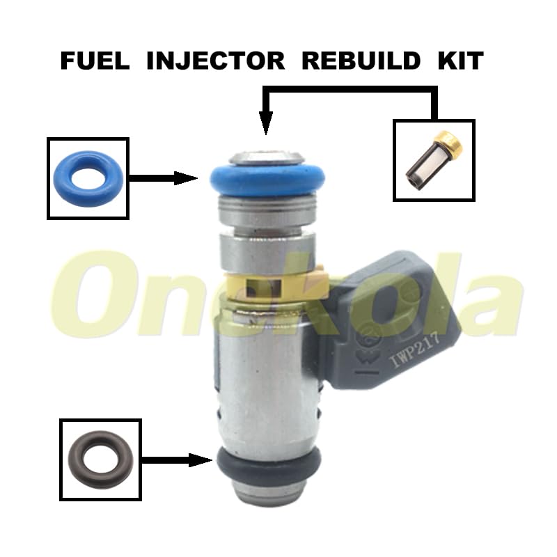 Fuel Injector Service Repair Kit Filters O Rings Seals Grommets for Renault KANGOO/Express/Rapid Dacia Duster IWP-217 75112217 - (Color: 20 Piece Set)